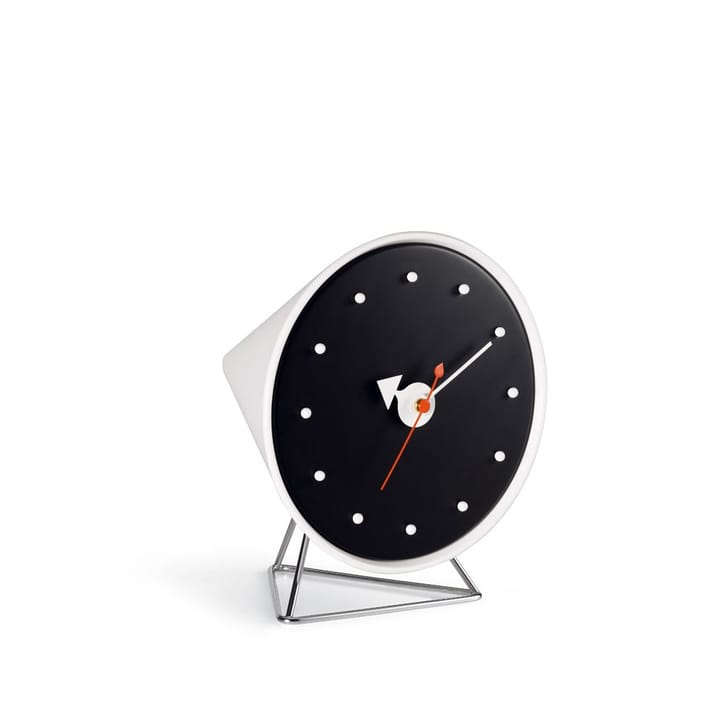 Cone clock bordklokke - Svart-Hvit - Vitra