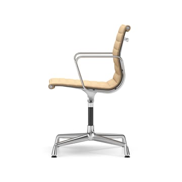 EA 103 stol med armlene polert kromstativ - Papyrus (filttøfler) - Vitra