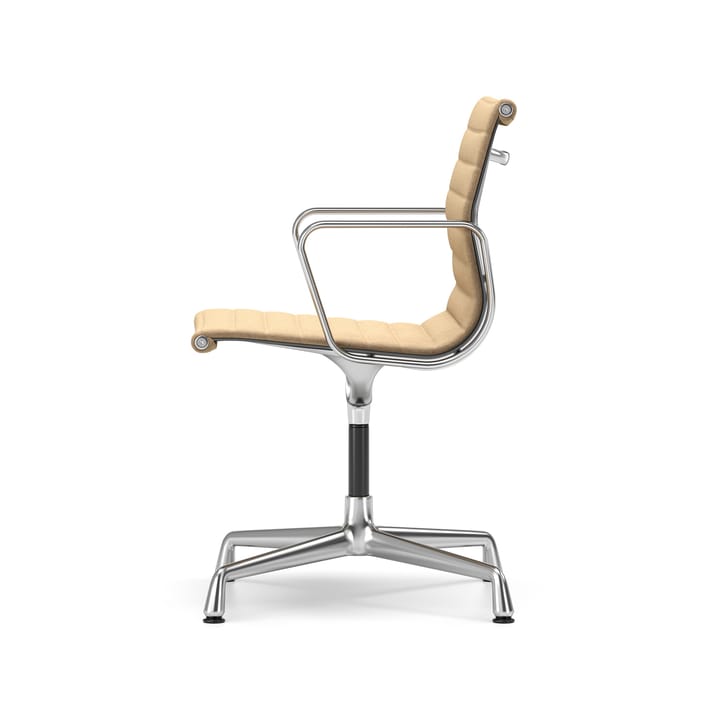 EA 103 stol med armlene polert kromstativ, Papyrus (filttøfler) Vitra