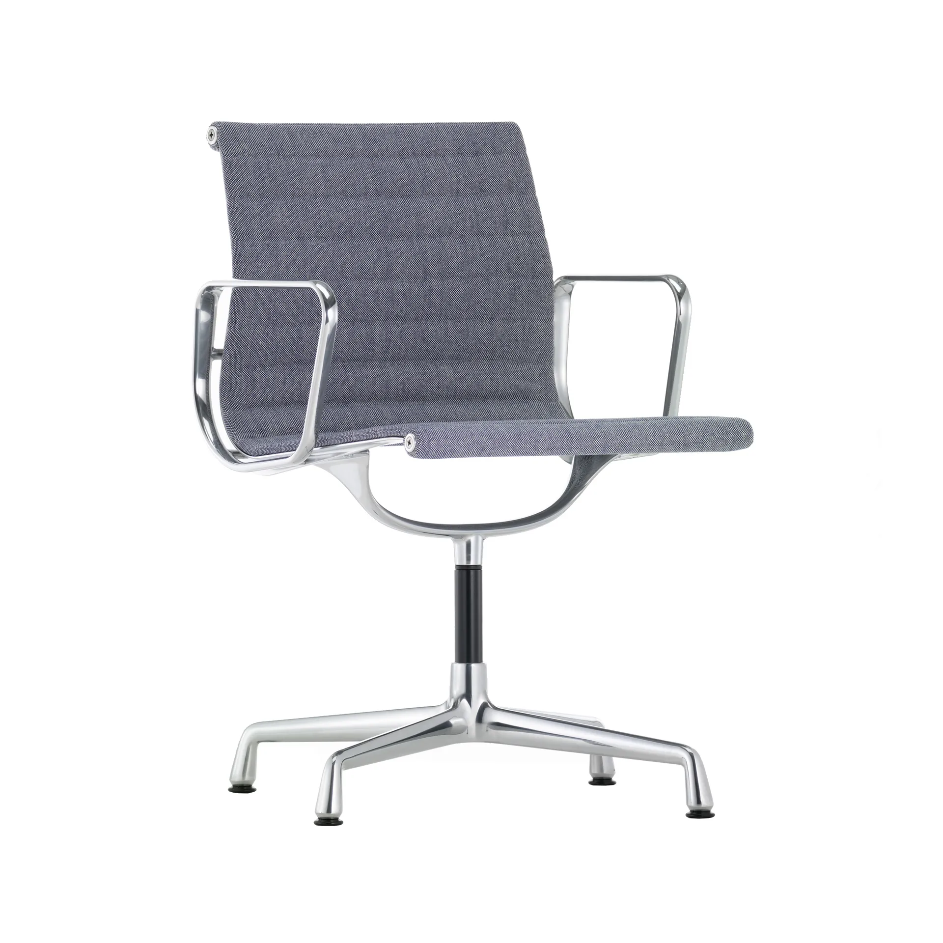 EA 104 armlenestol, Hopsak 74 blue/ivory-polert aluminium Vitra