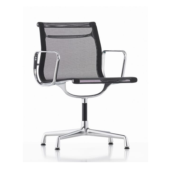 EA 104 armlenestol - Netweave-polert aluminium - Vitra