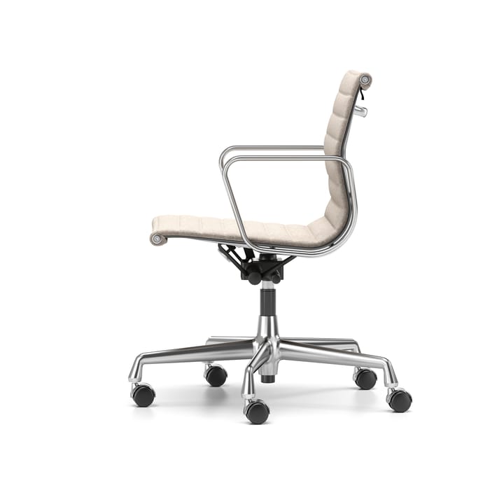 EA 118 stol høy- og senkbar polert krom, Fossil myke hjul brems Vitra