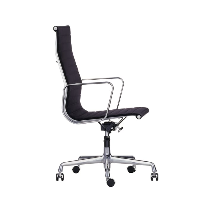 EA 119 kontorstol polert aluminium - Hopsak nero - Vitra
