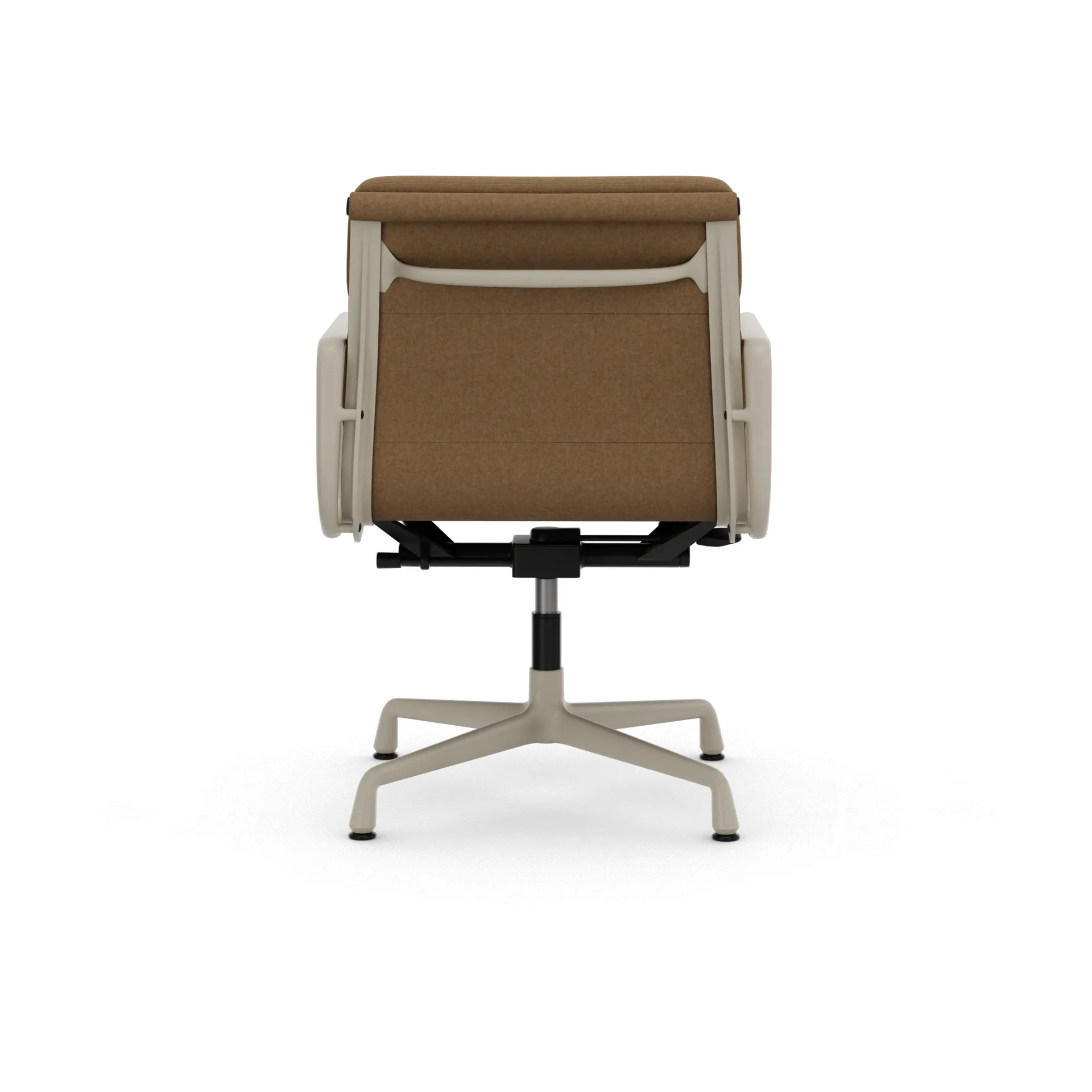 EA 231 Soft Pad Chair kontorstol filt glidere, 13 papyrus-37 chalk powder coated Vitra