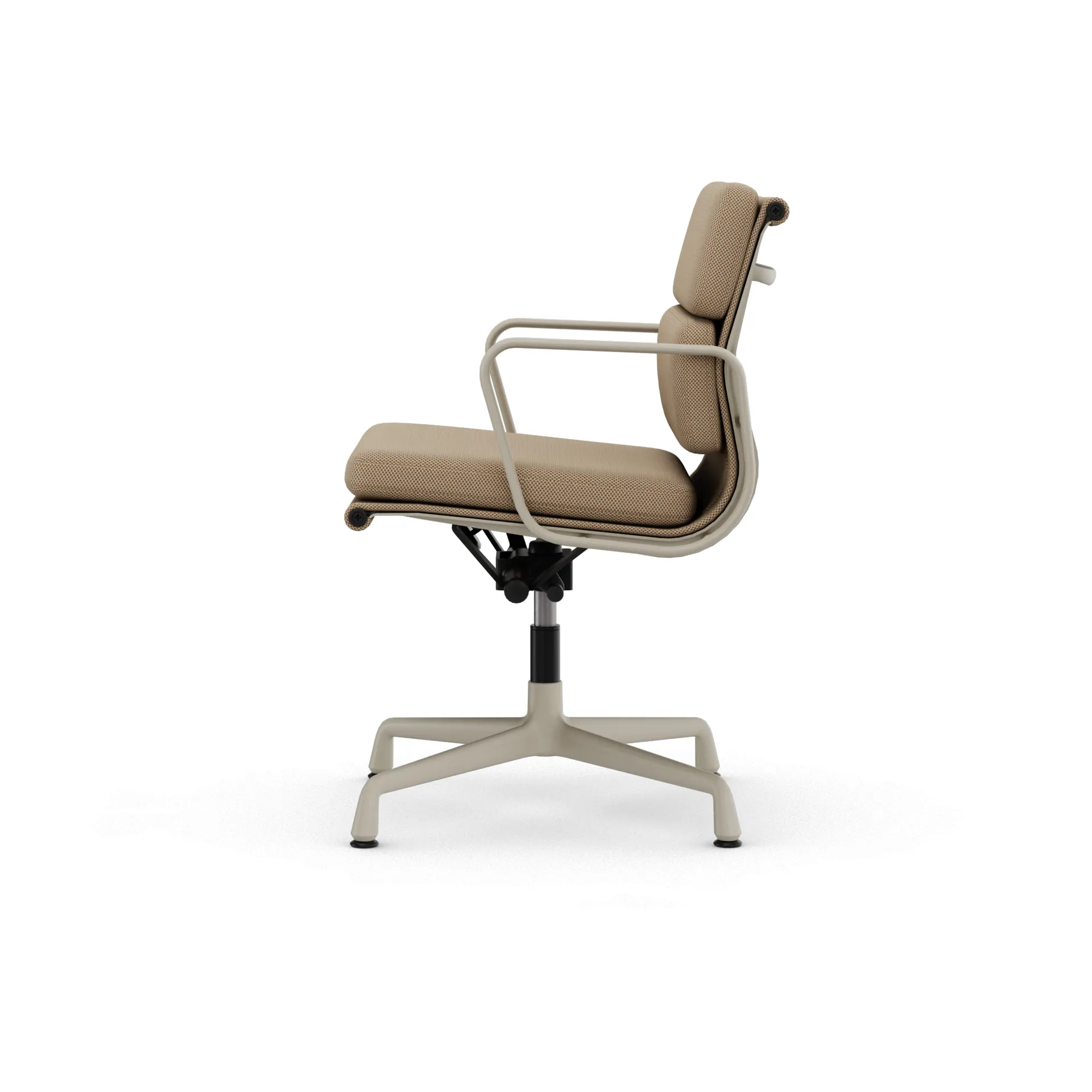 EA 231 Soft Pad Chair kontorstol filt glidere, 13 papyrus-37 chalk powder coated Vitra