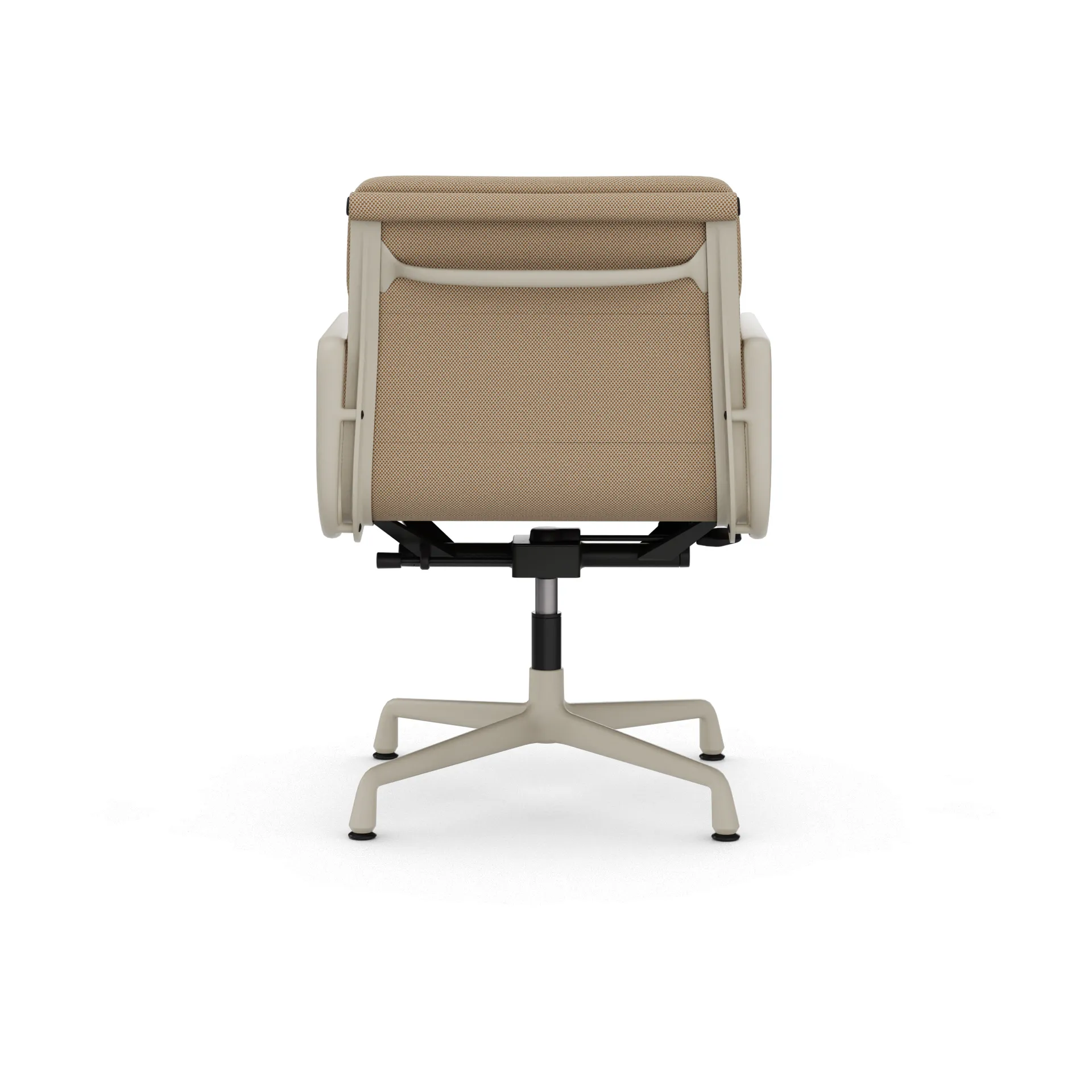 EA 231 Soft Pad Chair kontorstol filt glidere, 13 papyrus-37 chalk powder coated Vitra