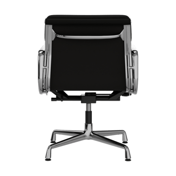 EA 231 Soft Pad Chair kontorstol filt glidere - 66 nero leather L50-krom - Vitra