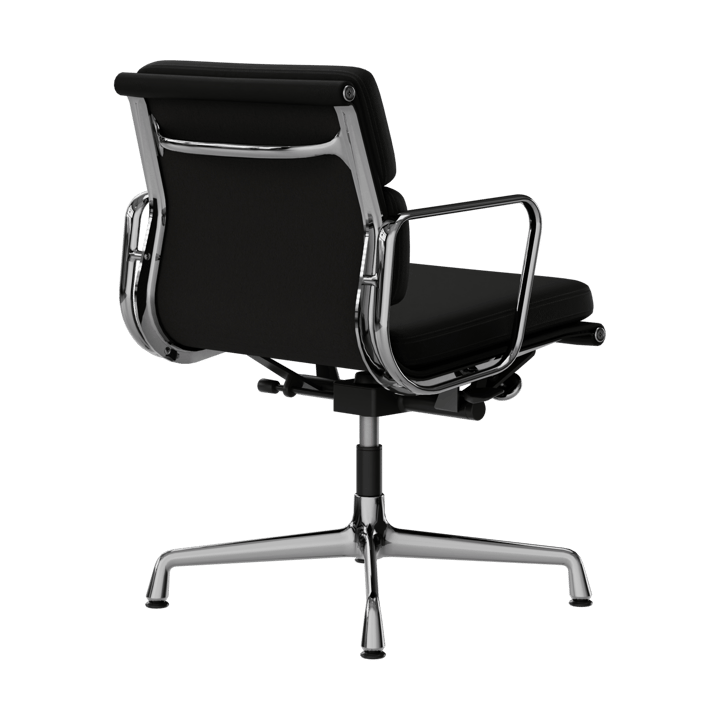 EA 231 Soft Pad Chair kontorstol filt glidere, 66 nero leather L50-polished Vitra