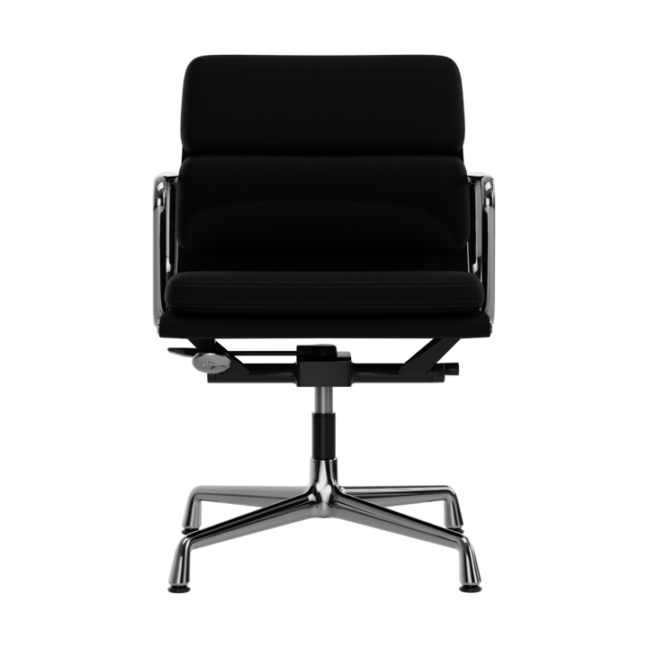 EA 231 Soft Pad Chair kontorstol filt glidere, 66 nero leather L50-polished Vitra