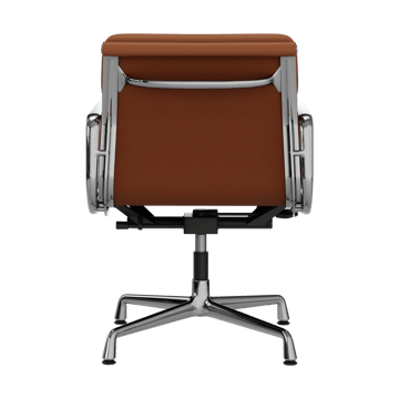 EA 231 Soft Pad Chair kontorstol filt glidere - 97 cognac leather L20-chrome - Vitra