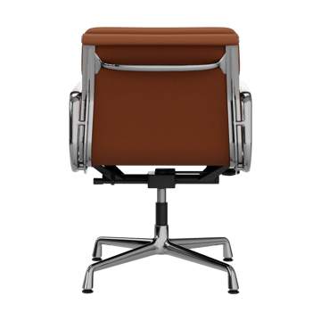 EA 231 Soft Pad Chair kontorstol filt glidere - 97 cognac leather L20-polished - Vitra