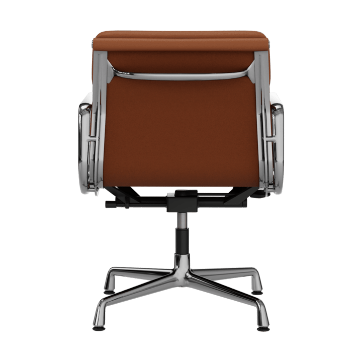EA 231 Soft Pad Chair kontorstol filt glidere, 97 cognac leather L20-polished Vitra