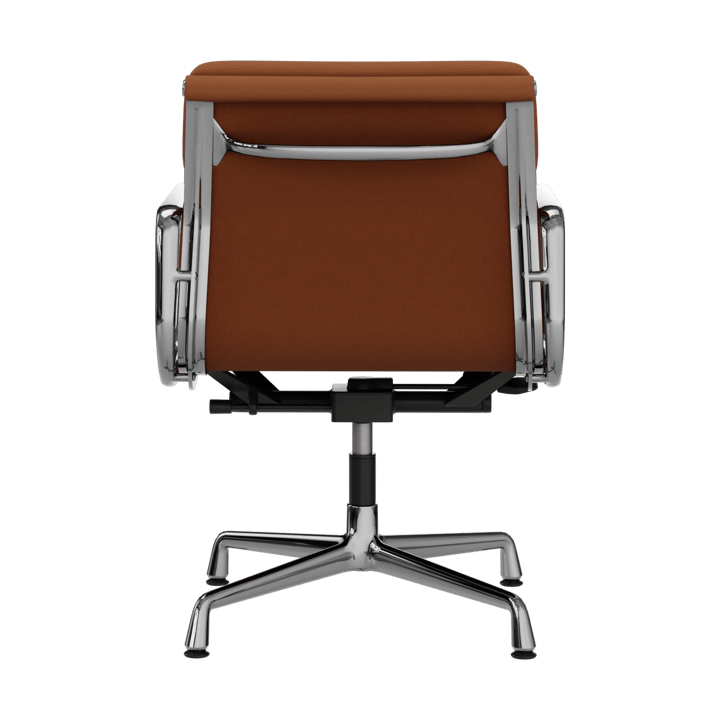 EA 231 Soft Pad Chair kontorstol filt glidere, 97 cognac leather L50-polished Vitra