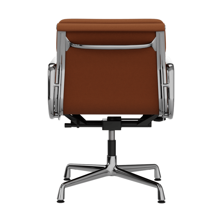 EA 231 Soft Pad Chair kontorstol filt glidere, 97 cognac skinn L50-krom Vitra