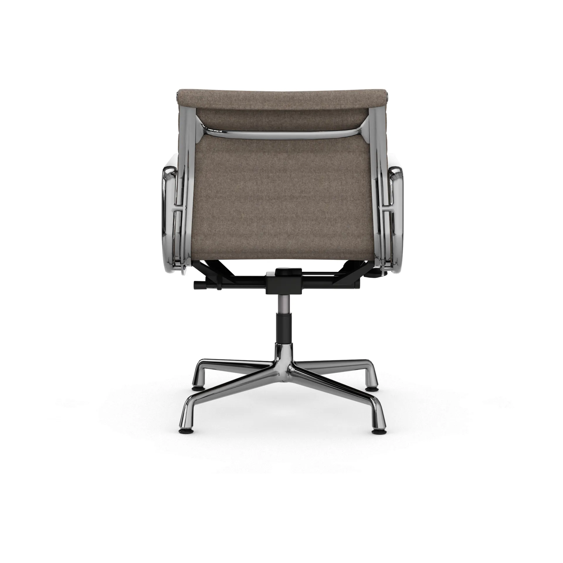 EA132 Aluminium Chair kontorstol filt glidere, 02 fossil-chrome Vitra