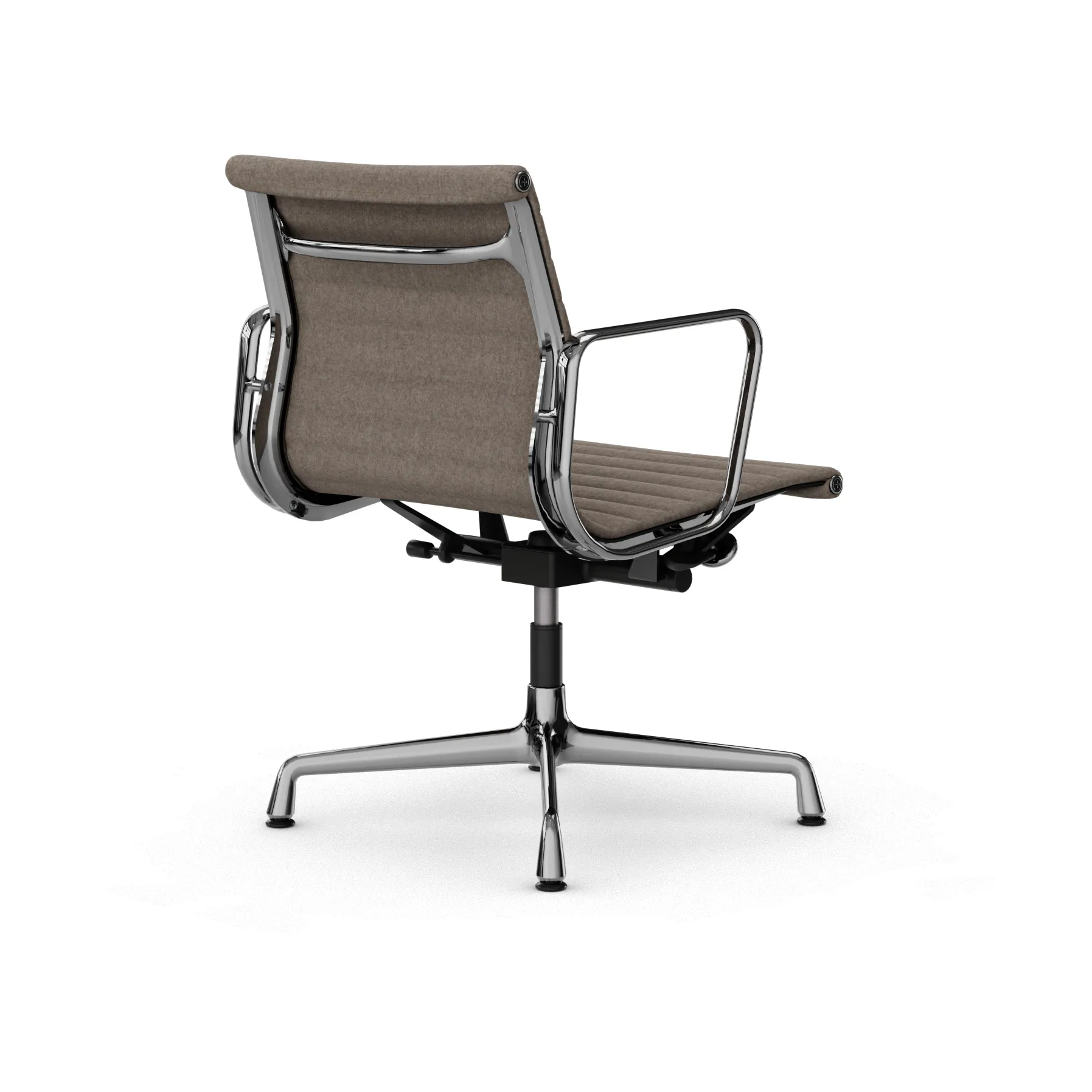 EA132 Aluminium Chair kontorstol filt glidere, 02 fossil-chrome Vitra