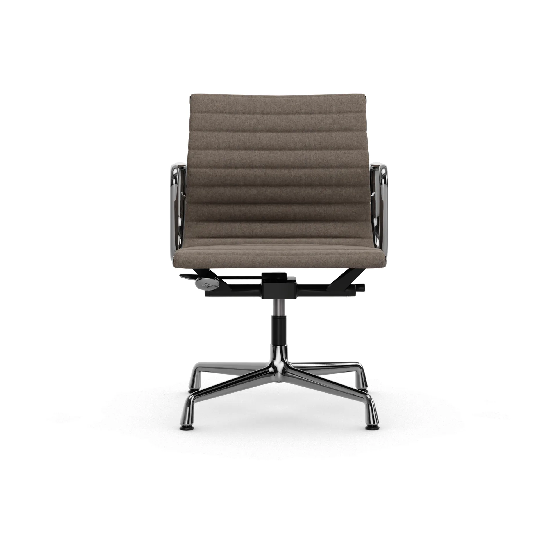EA132 Aluminium Chair kontorstol filt glidere, 02 fossil-chrome Vitra