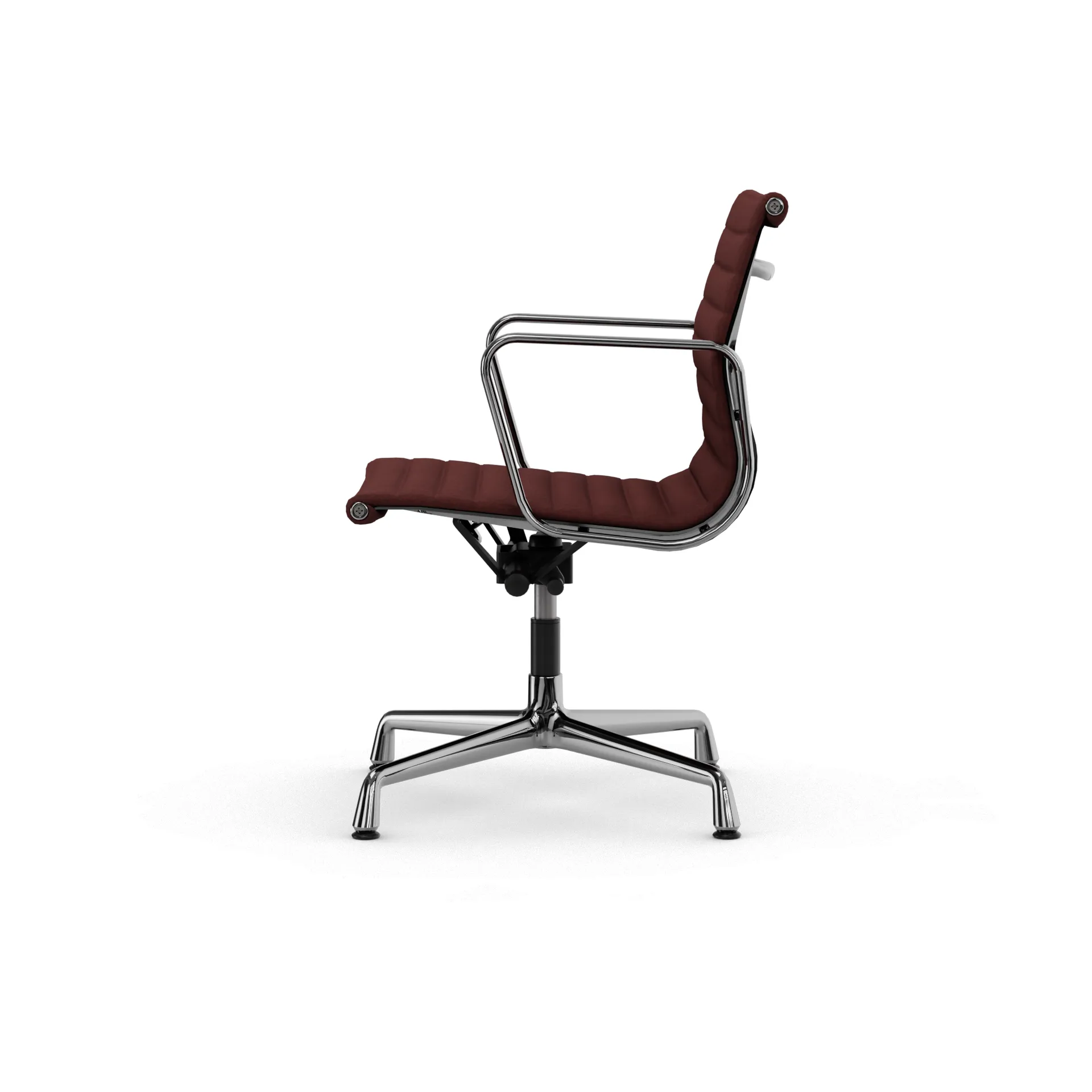 EA132 Aluminium Chair kontorstol filt glidere, 19 chestnut-polished Vitra