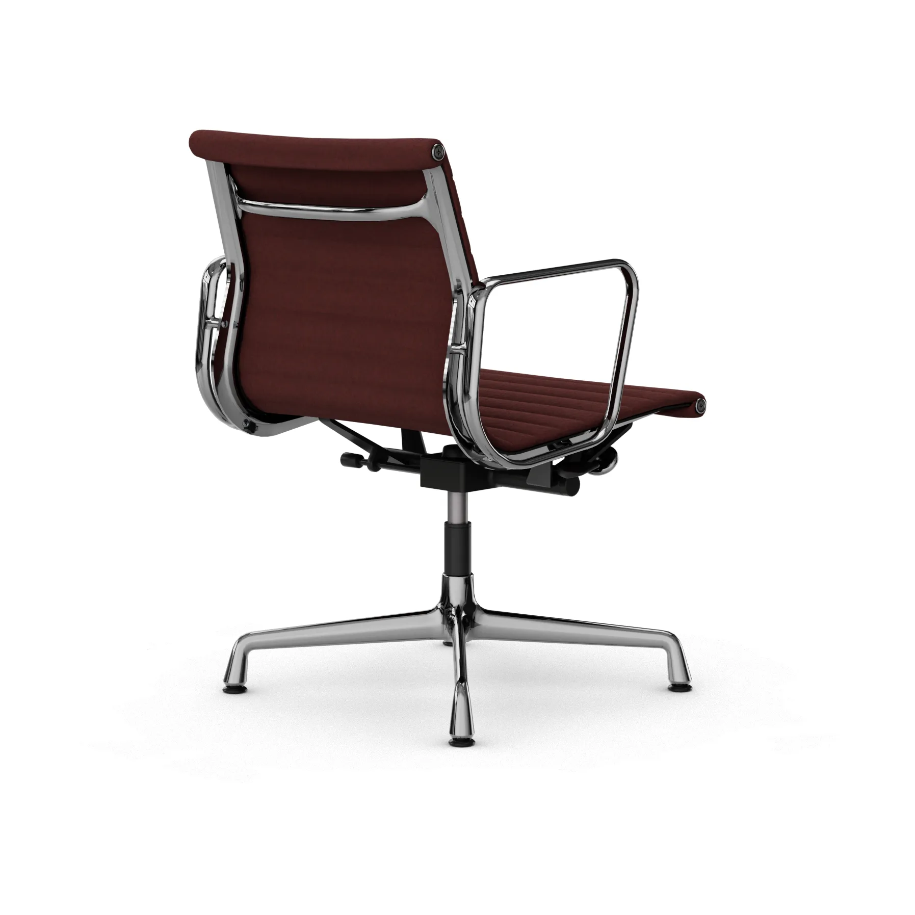 EA132 Aluminium Chair kontorstol filt glidere, 19 chestnut-polished Vitra