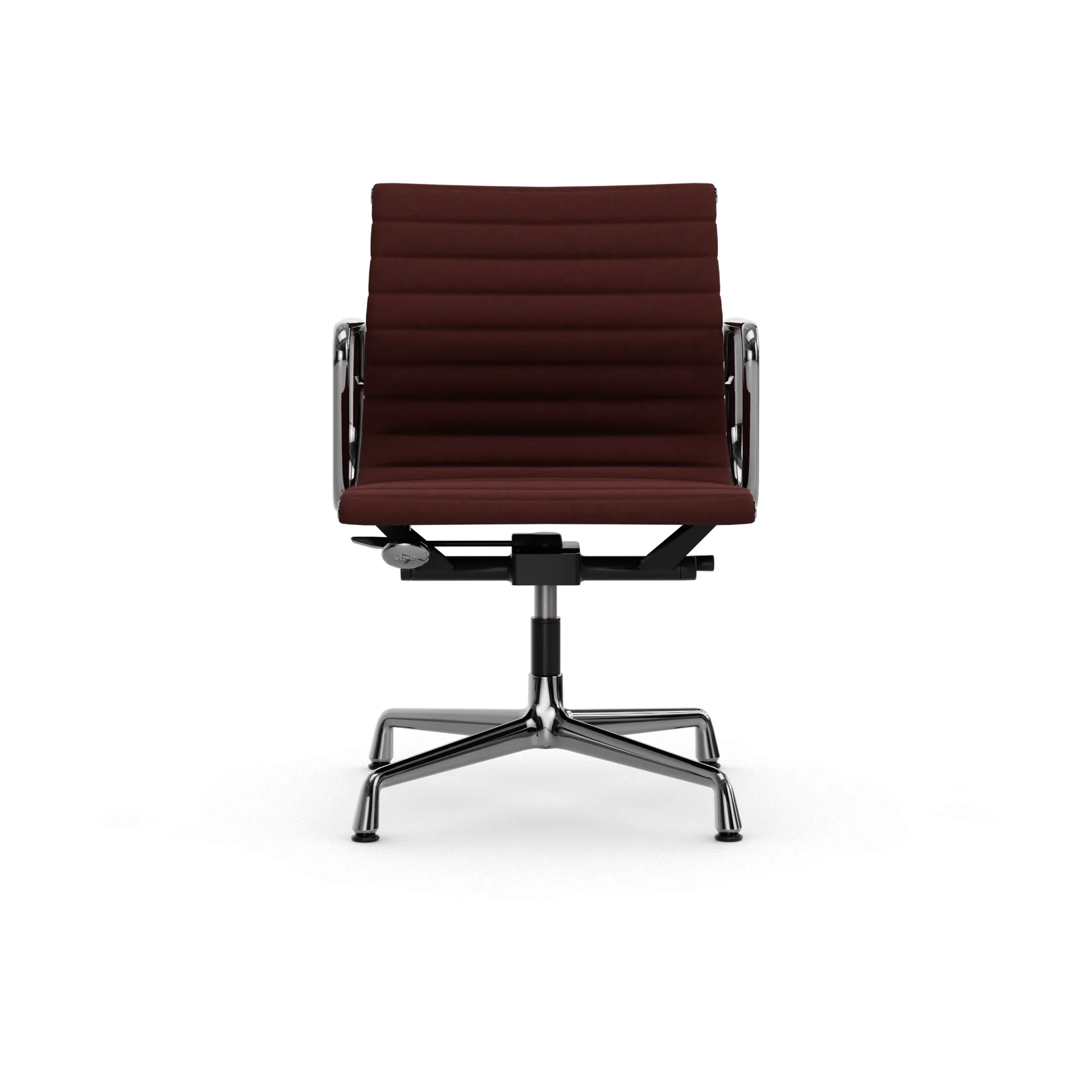 EA132 Aluminium Chair kontorstol filt glidere, 19 chestnut-polished Vitra