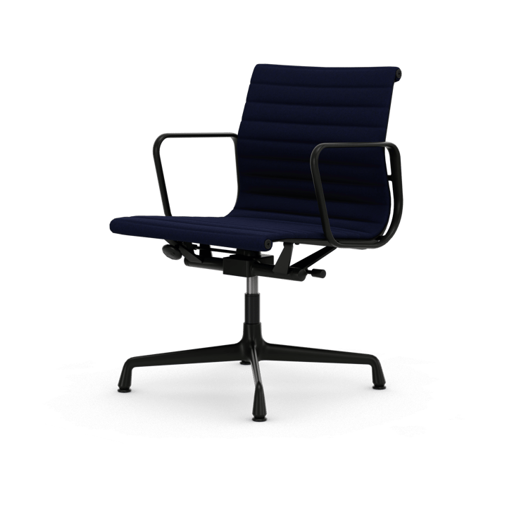 EA132 Aluminium Chair kontorstol filt glidere - 21 dark blue-deep black - Vitra