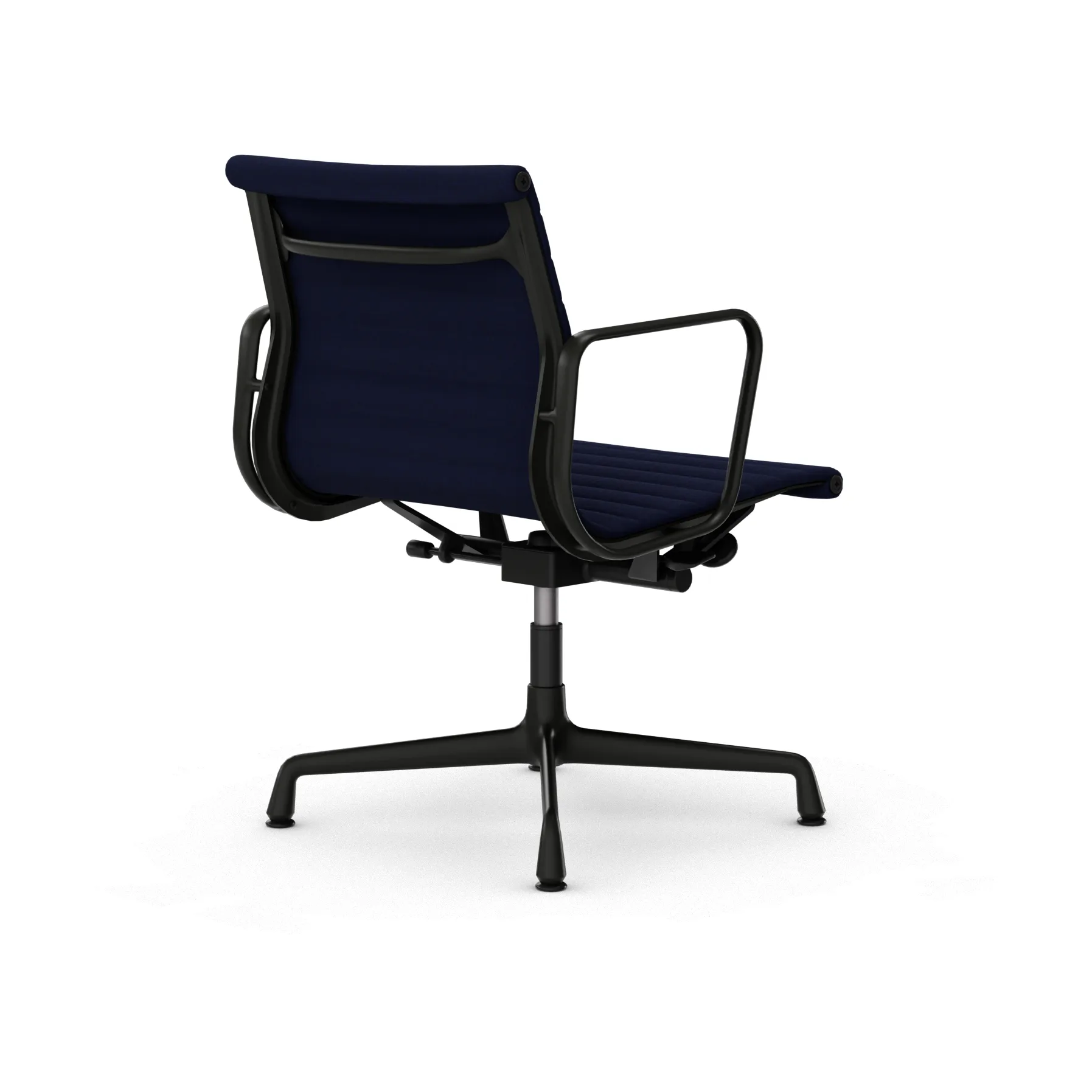 EA132 Aluminium Chair kontorstol filt glidere, 21 dark blue-deep black Vitra