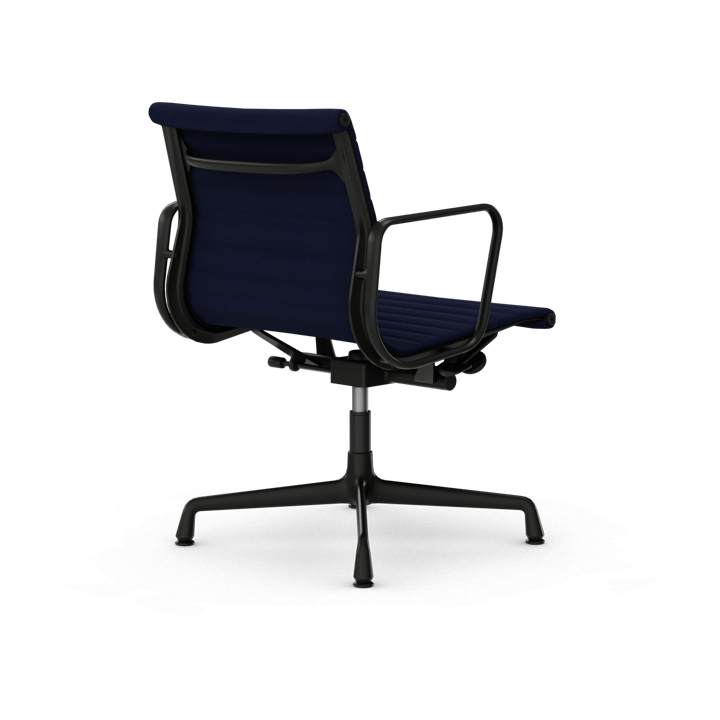 EA132 Aluminium Chair kontorstol filt glidere, 21 dark blue-deep black Vitra