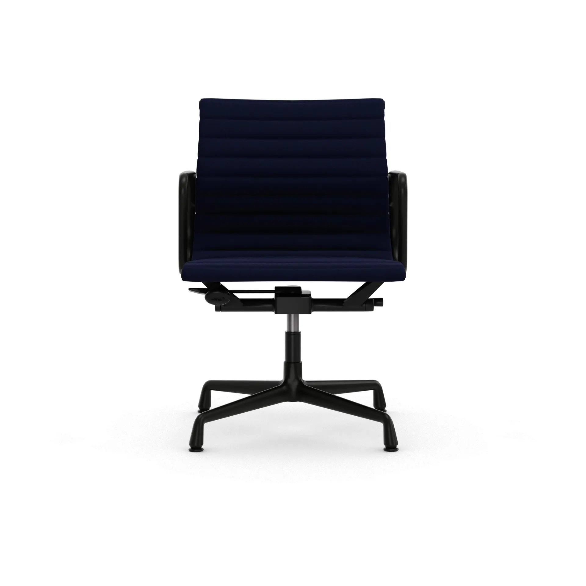 EA132 Aluminium Chair kontorstol filt glidere, 21 dark blue-deep black Vitra