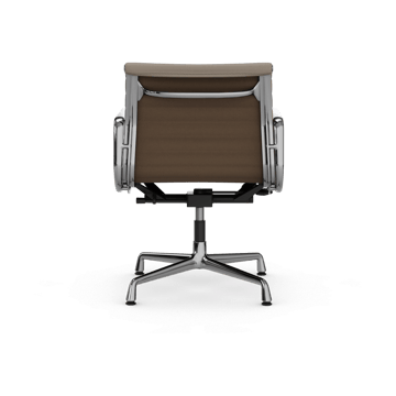 EA132 Aluminium Chair kontorstol filt glidere - 71 sand leather L20-polert - Vitra