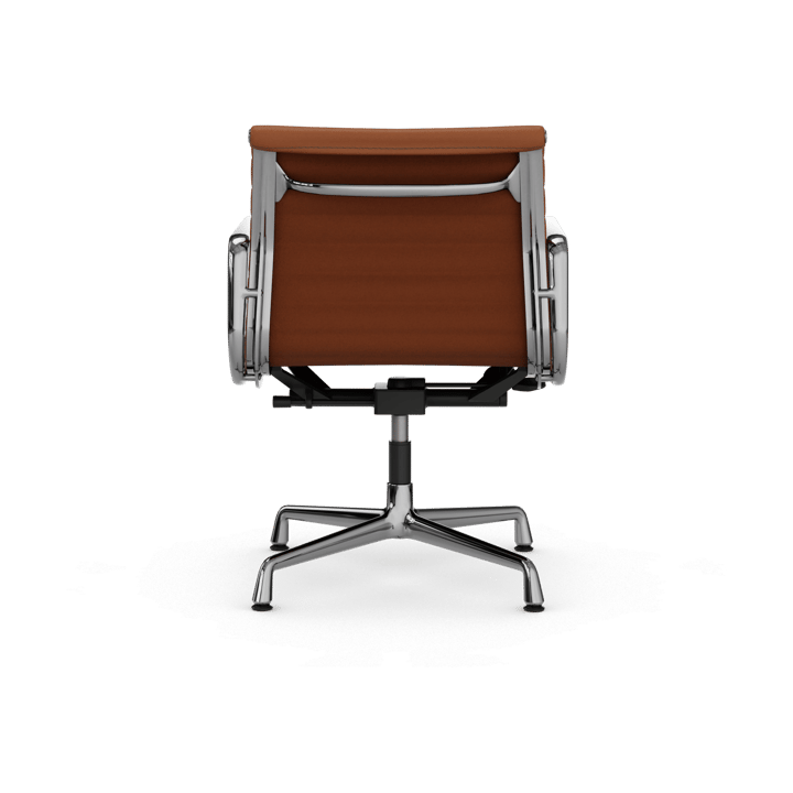 EA132 Aluminium Chair kontorstol filt glidere, 97 cognac leather L20-polished Vitra