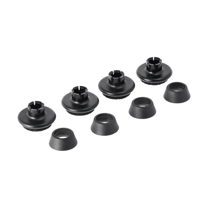 Eames Chair DSR/DAR stålstativ gulvbeskyttelse 4-pack - Med filt (for harde underlag) - Vitra