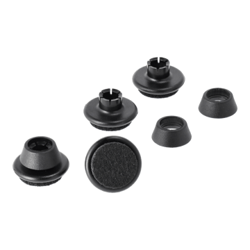 Eames Chair DSR/DAR stålstativ gulvbeskyttelse 4-pack - Med filt (for harde underlag) - Vitra