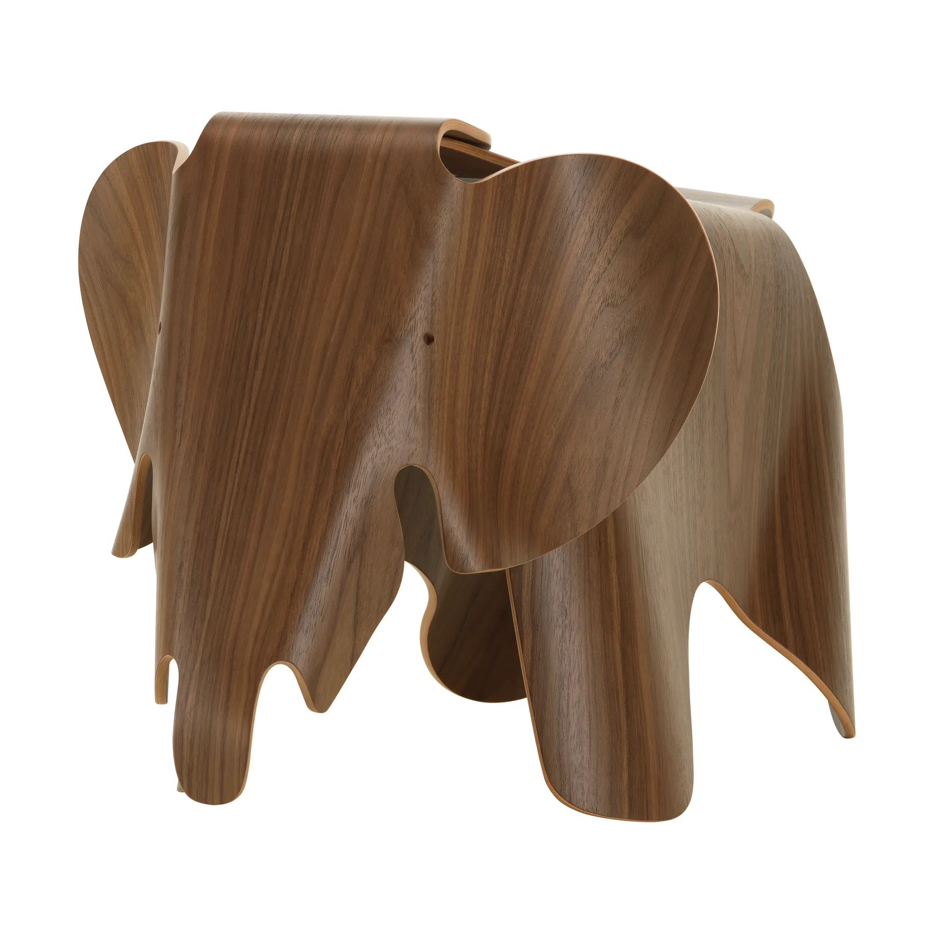 Eames elephant krakk/dekorasjon, Natural lakkert valnøtt Vitra