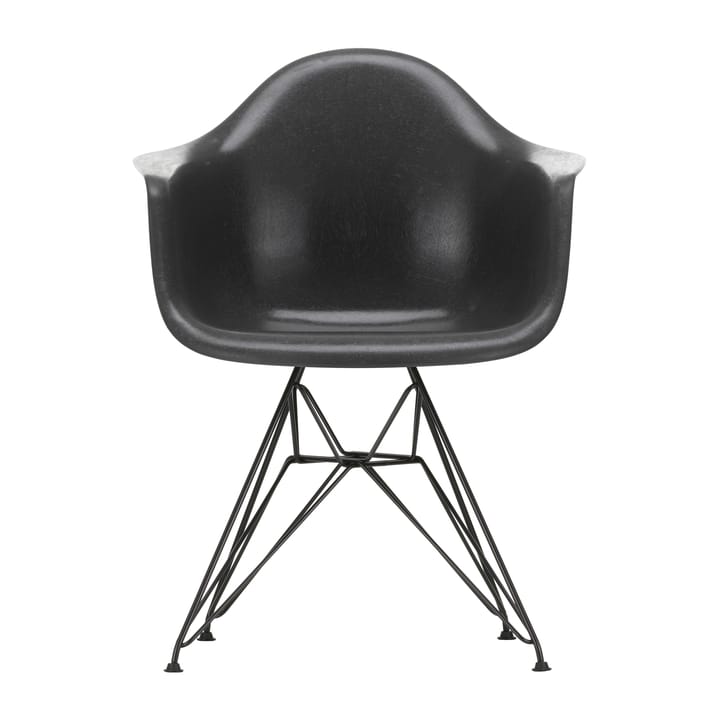 Eames fiberglass armchair DAR armlenestol - Elephant hide grey-Basic dark - Vitra