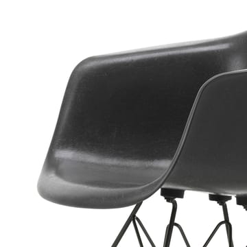 Eames fiberglass armchair DAR armlenestol - Elephant hide grey-Basic dark - Vitra