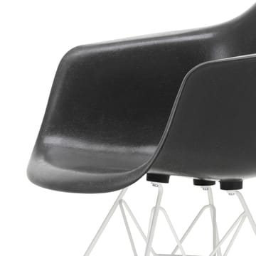 Eames fiberglass armchair DAR armlenestol - Elephant hide grey-White - Vitra