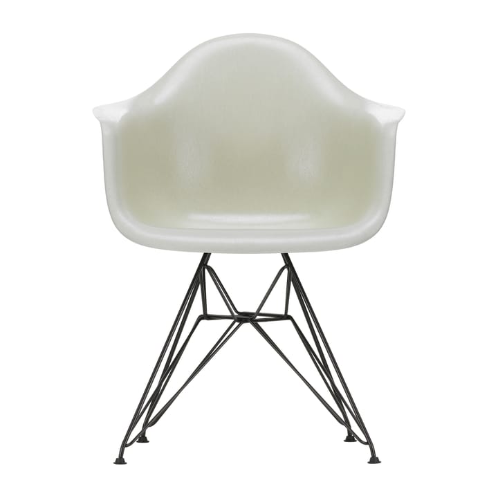 Eames fiberglass armchair DAR armlenestol - Parchment-Basic dark - Vitra