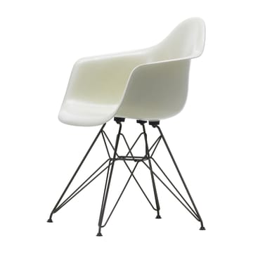 Eames fiberglass armchair DAR armlenestol - Parchment-Basic dark - Vitra