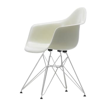 Eames fiberglass armchair DAR armlenestol - Parchment-Chrome - Vitra