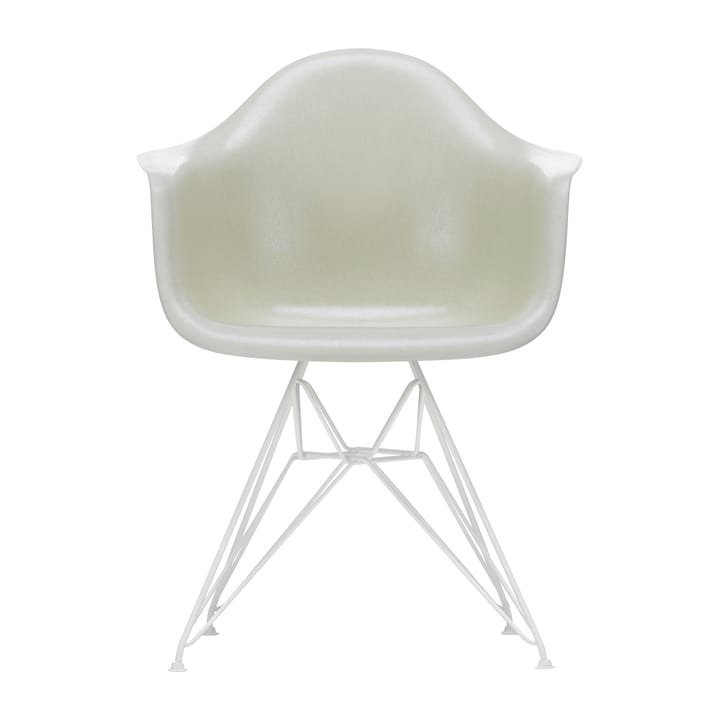 Eames fiberglass armchair DAR armlenestol - Parchment-White - Vitra