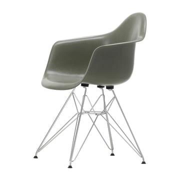 Eames fiberglass armchair DAR armlenestol - Raw umber-Chrome - Vitra