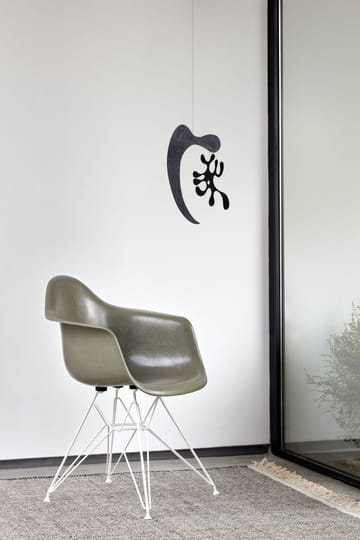 Eames fiberglass armchair DAR armlenestol - Raw umber-White - Vitra