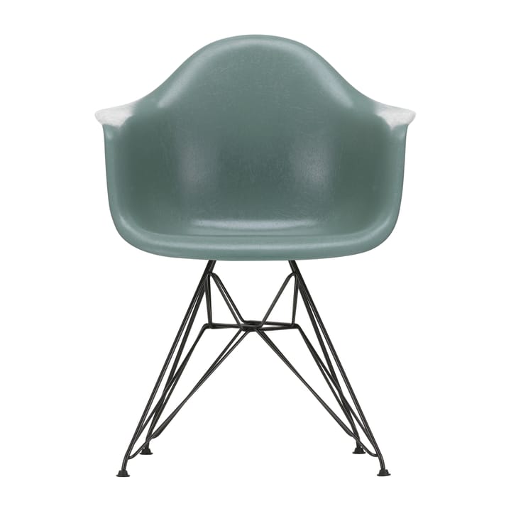 Eames fiberglass armchair DAR armlenestol - Sea foam green-Basic dark - Vitra