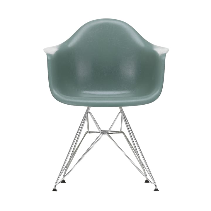 Eames fiberglass armchair DAR armlenestol - Sea foam green-Chrome - Vitra