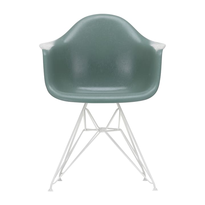Eames fiberglass armchair DAR armlenestol - Sea foam green-White - Vitra