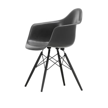 Eames Fiberglass Armchair DAW armlenestol - Elephant hide grey-black maple - Vitra