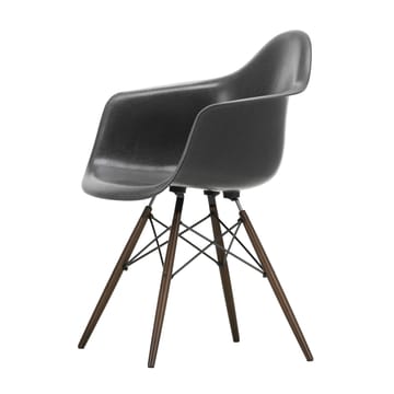 Eames Fiberglass Armchair DAW armlenestol - Elephant hide grey-dark maple - Vitra