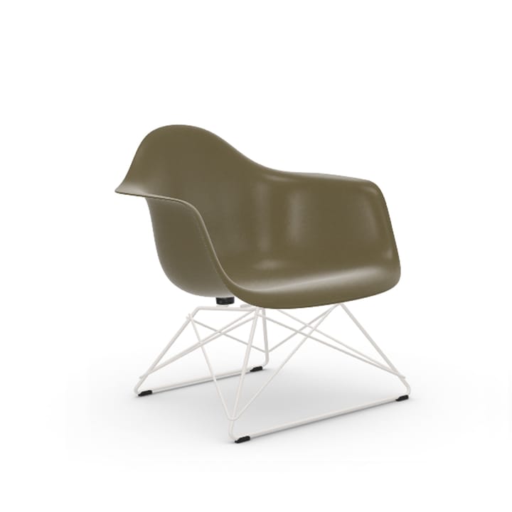 Eames fiberglass armchair LAR lenestol - Raw umber-White - Vitra