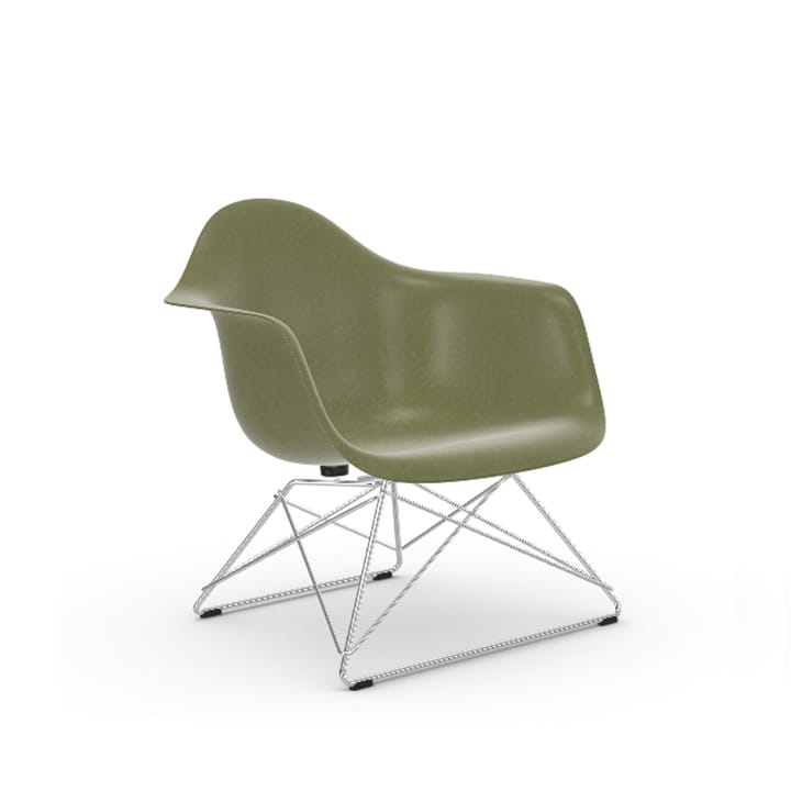Eames fiberglass armchair LAR lenestol - Sea foam green-Chrome - Vitra