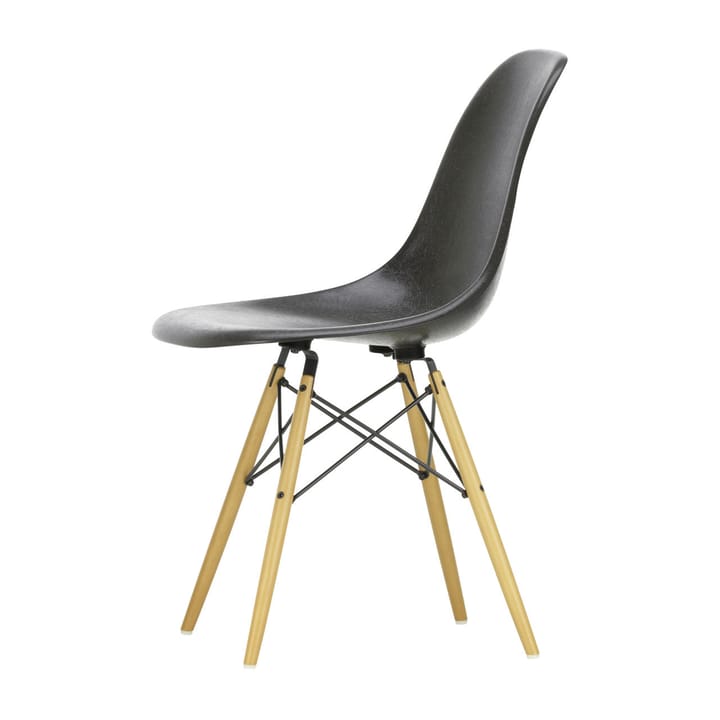 Eames Fiberglass Chairs DSW stol, elephant hide grey, lønnben Vitra